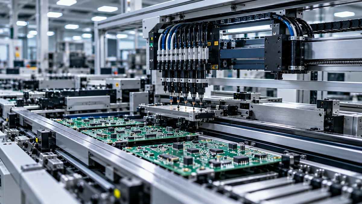 Elektronik kart dizgi hattında SMT devre kartı montajı